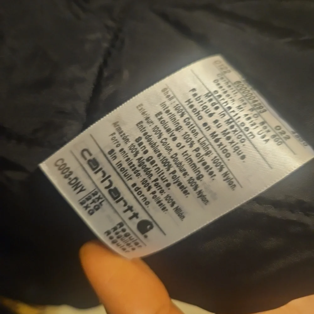 Carhartt Men's Loose Fit Firm Duck Insulated Traditional Coat OC0003 Blue Sz 2XL - Picture 5 of 6